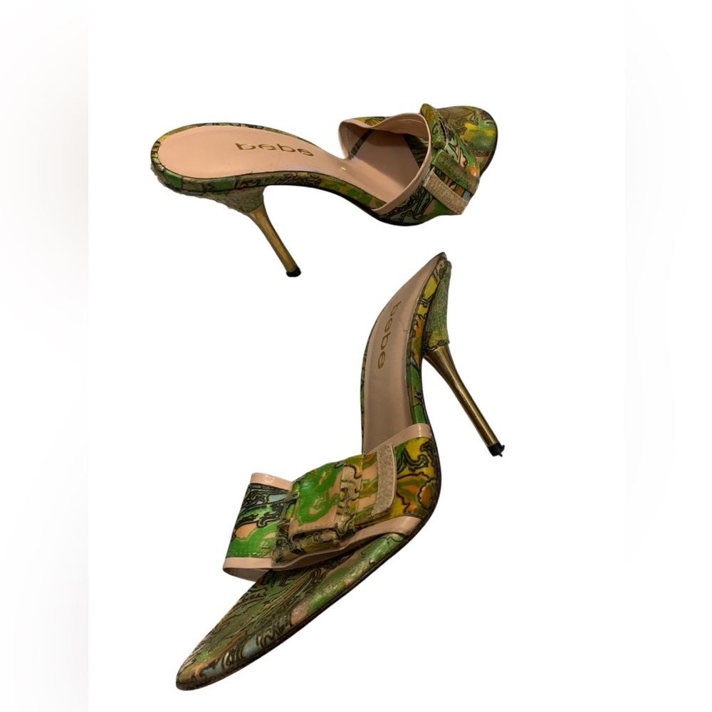 Bebe patterned sequin heels - Picture 2 of 5